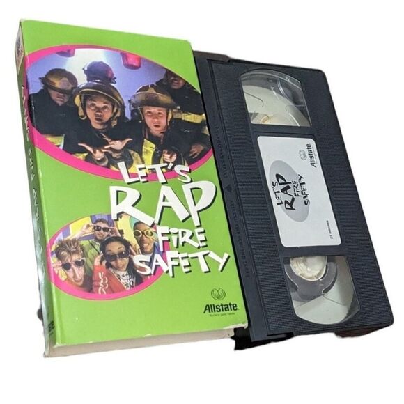 Let’s Rap Fire Safety VHS 2000 Allstate Educational Kids Firefighter Movie‎ Film - Picture 1 of 3
